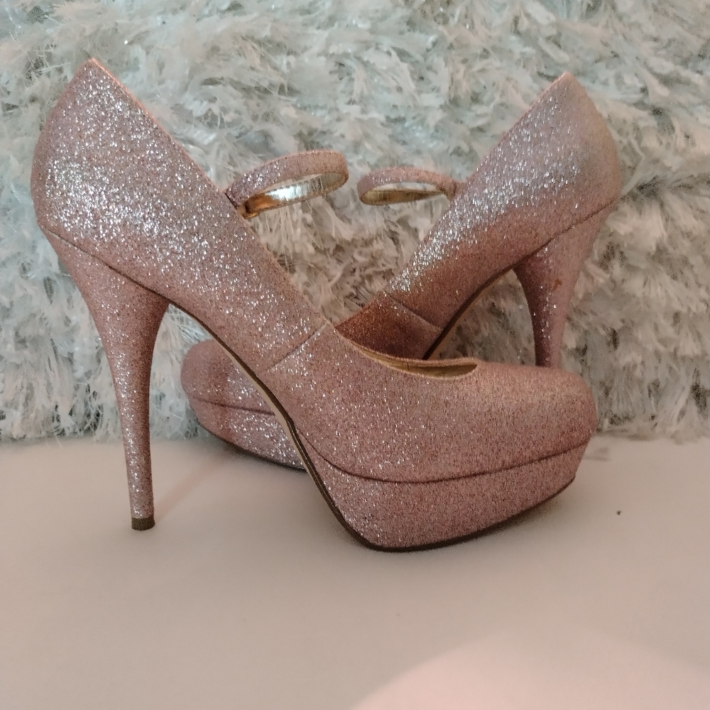 Steve Madden Pink Sparkly Stiletto Shoes